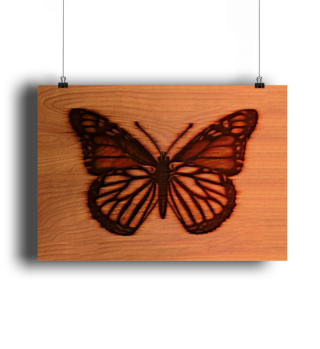 Butterfly Art Wood Insect Wood Animal