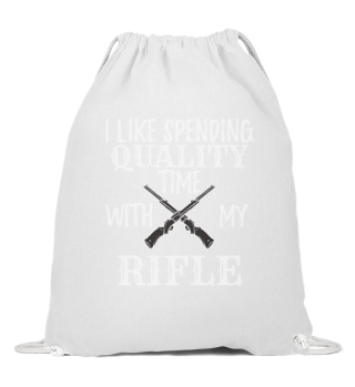 Patriotic Gun Gift for Gun Lover Spending Time With My Rifle Gift