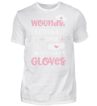 Wounds, Scrubs, And Rubber Gloves