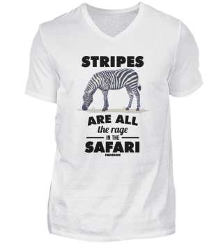 Zebra mit Streifen bei der Safari
