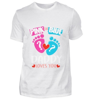 Daddy Baby T-Shirt Pink Blue Boy Girl