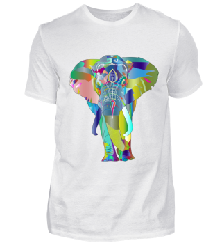 Bunter Elefant colored Elephant