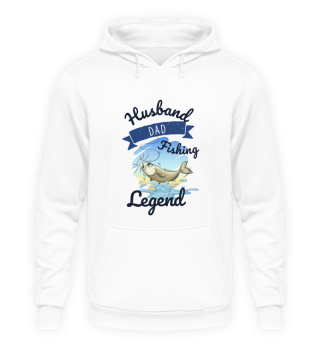 Husband Dad Fishing Legend Great for Fisherman And Cool Gift For Father's Day
